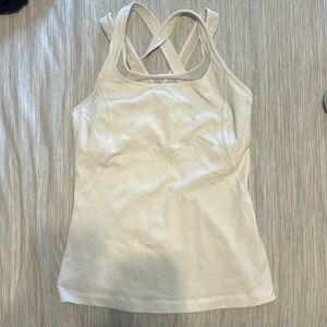 Like new Lululemon tank size 6 white